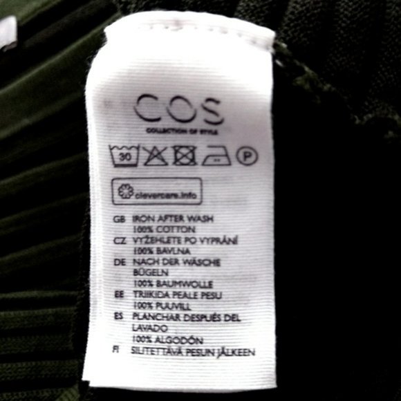 COS Womens A-Line Stripe Jumper Green Size Extra Small - Picture 5 of 6